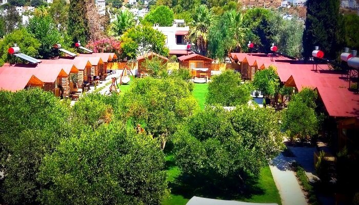 Bodrum bungalov evleri Pitos otel doğa içi tatil