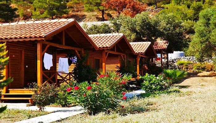 mugla akyaka bungalov evleri