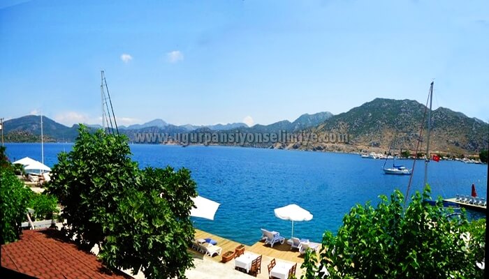 Selimiye köyü pansiyon Uğur deniz kenarı tatil yeri