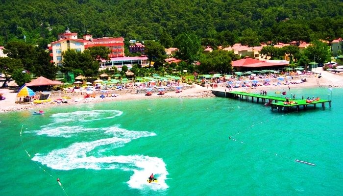 Carelta Beach butik otel Kemer sahili tatil yeri 