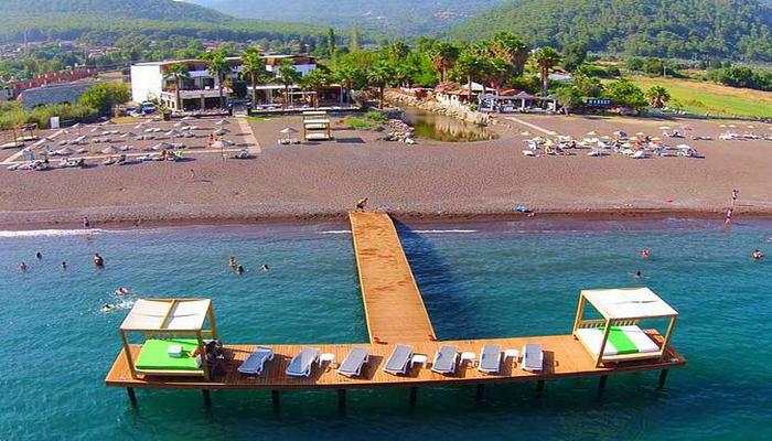 Otel Ekincik sahili tatil yeri Marmaris