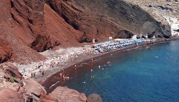 Santorini Adası Plaj